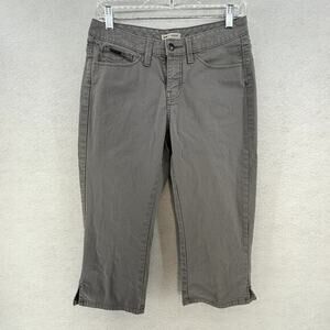 Lee Lower‎ on the Waist Gray Capri Jean Pants Casual Retro Spring Women size 4